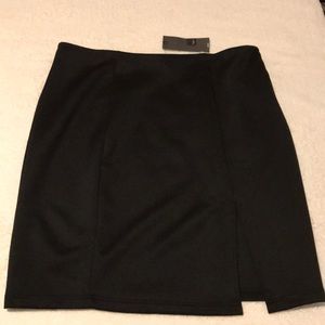 NWT Mossimo black pencil skirt with front slit Size XXL